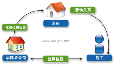 劳务派遣关系图